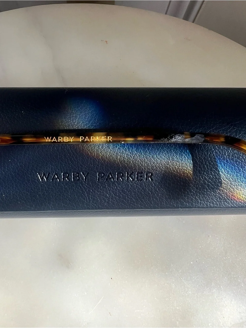 Warby Parker Round Tortoiseshell Eyeglasses with Original Case